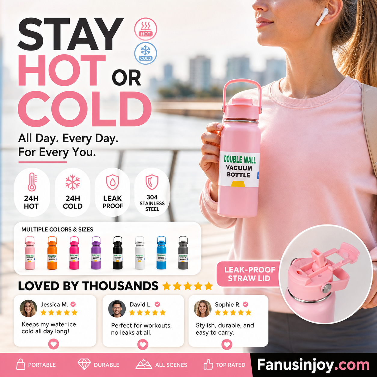 🥳2026 HOT SALE🥳💞50K+ SOLD!🎒🫖 50% OFF! Stainless Steel Vacuum Tumbler – – betifull