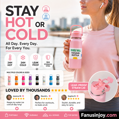 🥳2026 HOT SALE🥳💞50K+ SOLD!🎒🫖 50% OFF! Stainless Steel Vacuum Tumbler – – betifull