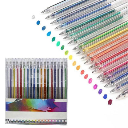 💥 Sidste dag! Specialudsalg 🎁Glitter Gelpen Sæt – Glat skrivning