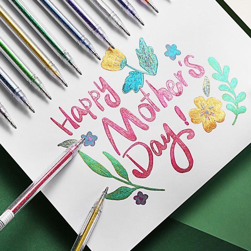💥 Sidste dag! Specialudsalg 🎁Glitter Gelpen Sæt – Glat skrivning