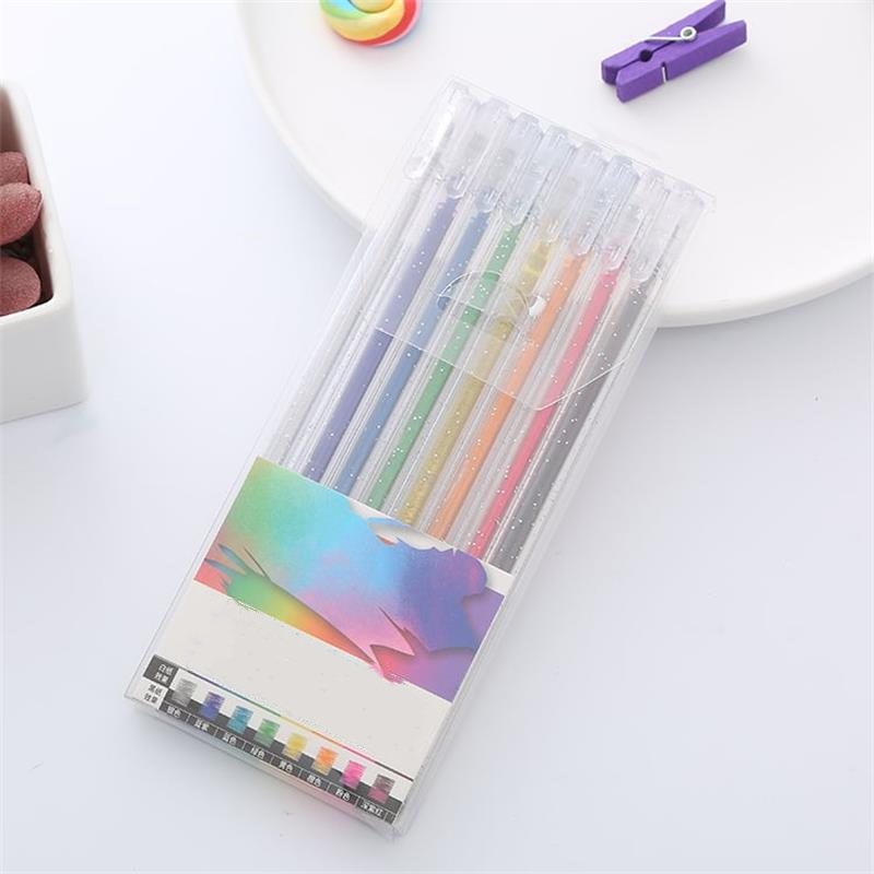 💥 Sidste dag! Specialudsalg 🎁Glitter Gelpen Sæt – Glat skrivning