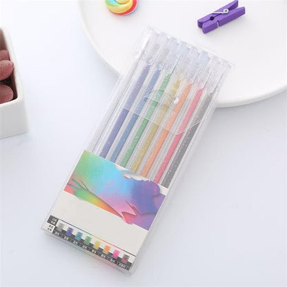 💥 Sidste dag! Specialudsalg 🎁Glitter Gelpen Sæt – Glat skrivning