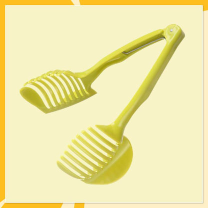 🍋Creative Kitchen skiveskæreværktøj, håndholdt pålægsmaskine i aluminiumslegering i fødevarekvalitet, hurtig skæreholder til citron, tomat, løg og bløde frugter og grøntsage