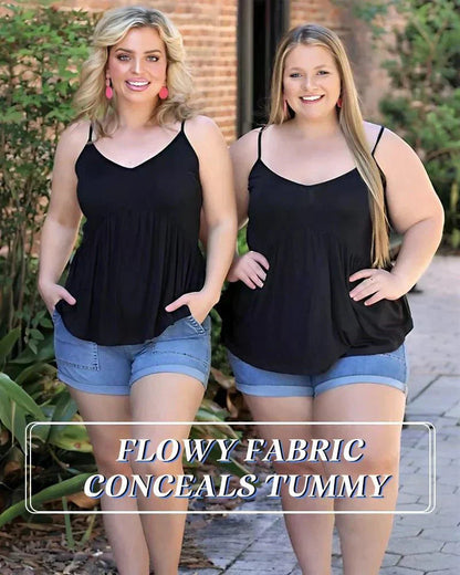 Lös Passform Tanktop med Inbyggd BH