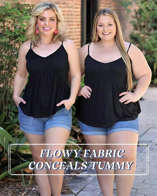 Lös Passform Tanktop med Inbyggd BH