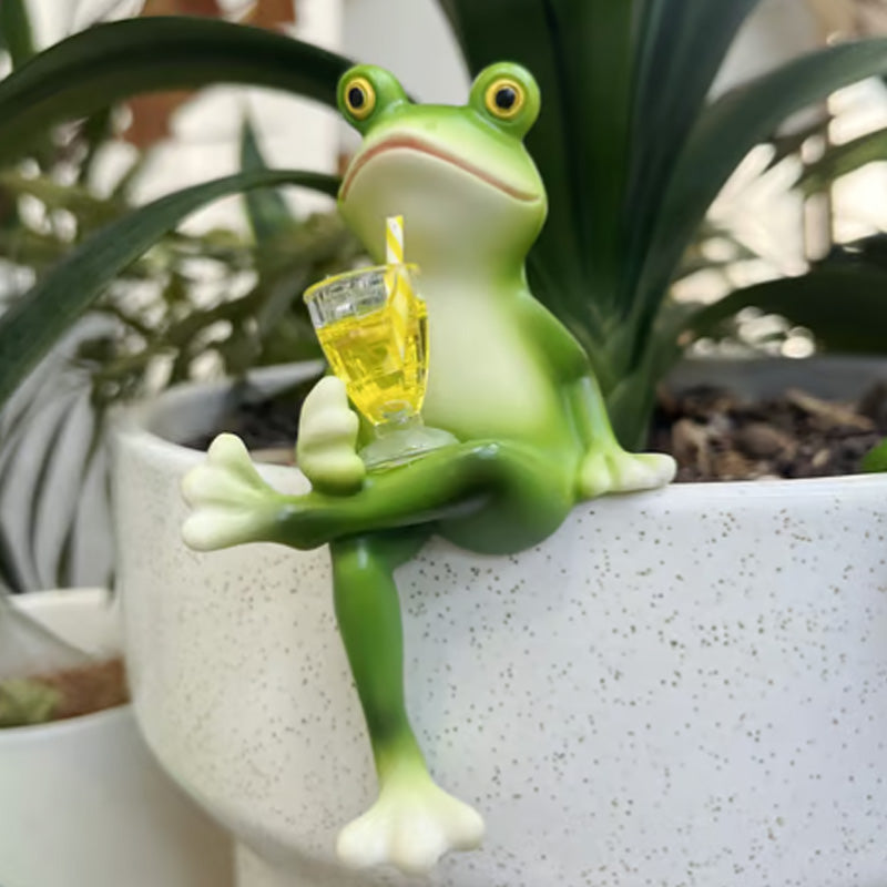 Grodfigurer i miniatyr Växtdekorationer