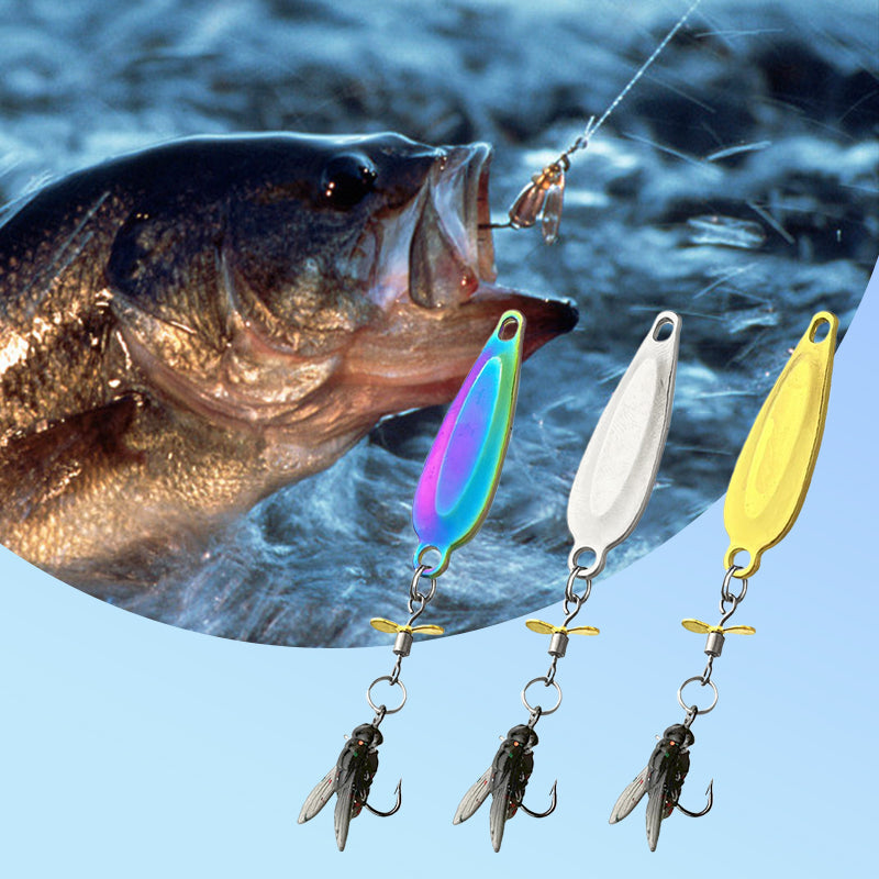 💥 50% RABATT 💥🎣Innovativ design - metallpropellerflugekrok för falskt bete💪