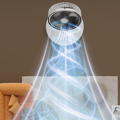 ⚡ 50% REA - TIDBEGRÄNSAT ERBJUDANDE! ⏱️Tröstlös golvfläkt med luftflöde och energibesparing, drivs via USB🍃