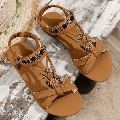 👡✨Damesandaler med rund tå, flade og åndbare sandaler