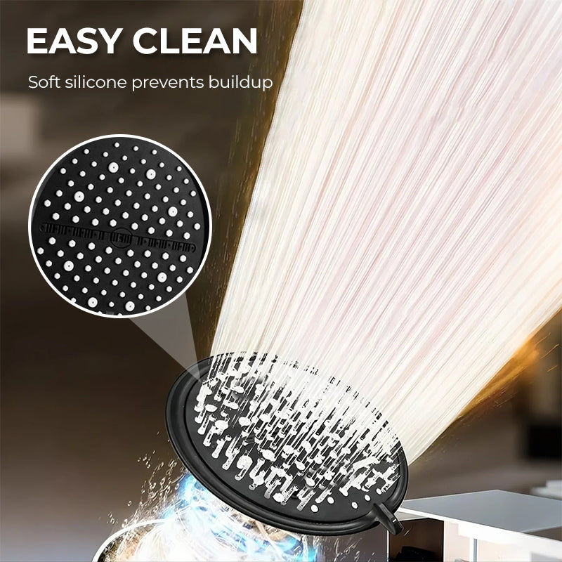 🔥 Högtrycksdusch med justerbar stråle – 15 cm panel & 7 lägen för maxad duschupplevelse! 🚿✨