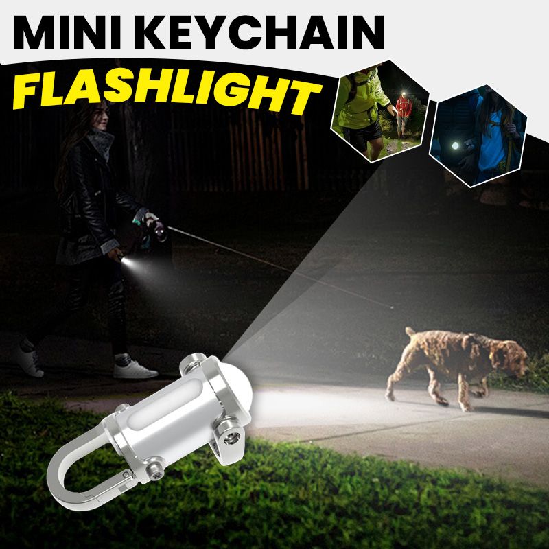 🔥Varm försäljning🔥1200LM Superljus Mini Nyckelringsficklampa Vattentät