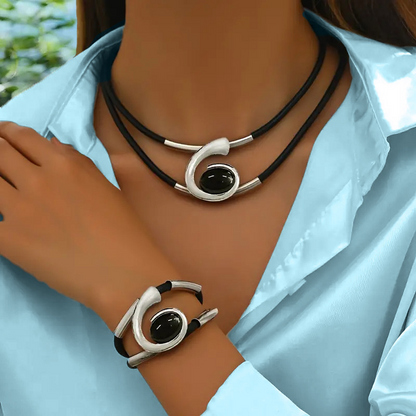 Vintage Boho halsband & armband set