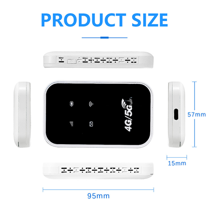 150 Mbps Pocket 4G mobil trådlös router