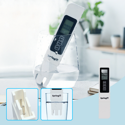 💧3-i-1 TDS vandkvalitetstester🌊Måler pH, klor og hårdhed med LCD-display til pool og akvarium