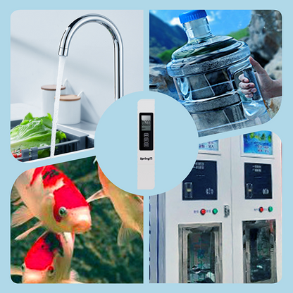 💧3-i-1 TDS vandkvalitetstester🌊Måler pH, klor og hårdhed med LCD-display til pool og akvarium