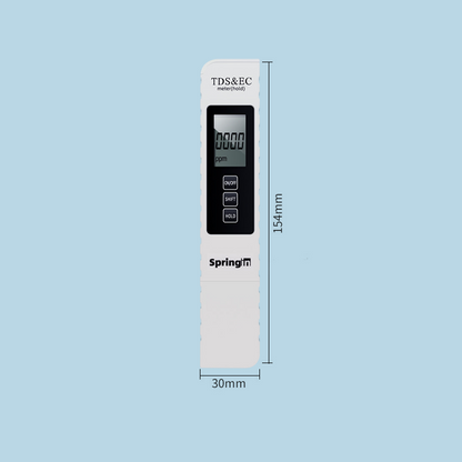 💧3-i-1 TDS vandkvalitetstester🌊Måler pH, klor og hårdhed med LCD-display til pool og akvarium