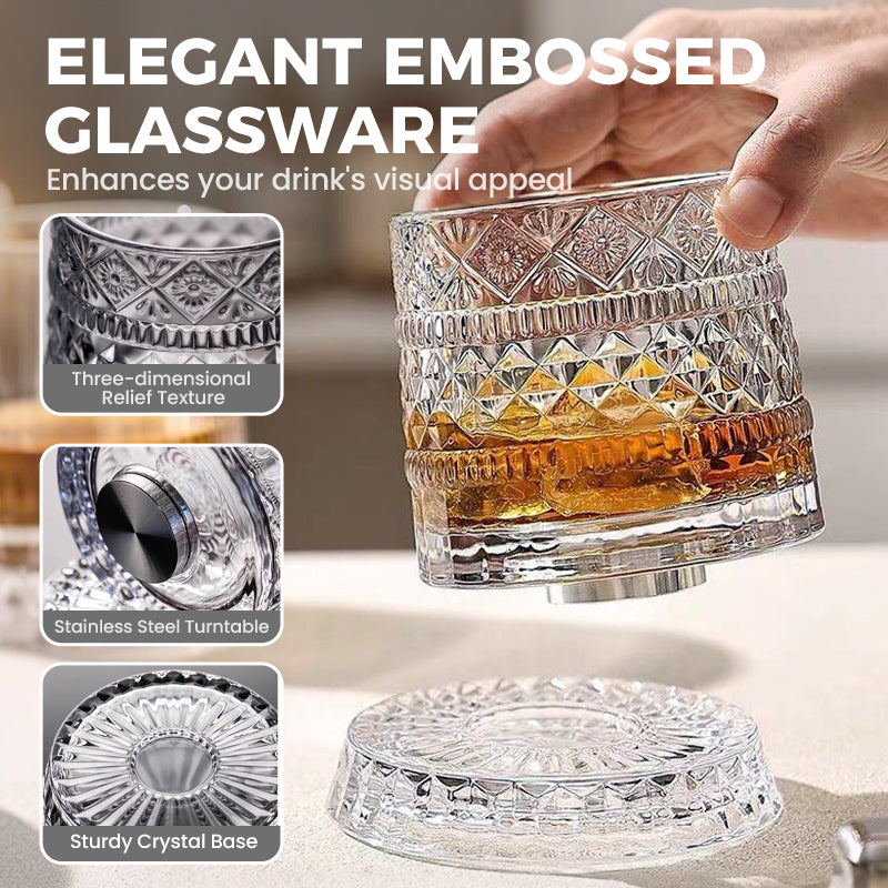 ✨🔥360° roterende whiskyglas