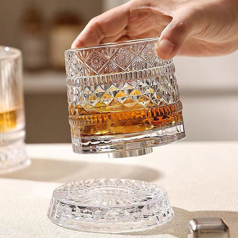 ✨🔥360° roterende whiskyglas