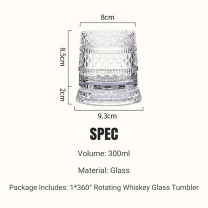 ✨🔥360° roterende whiskyglas