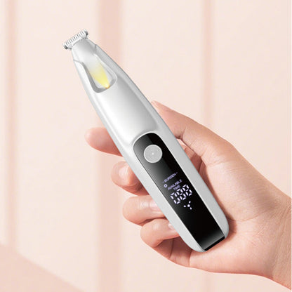 Precisionstassklippare för husdjur med LED-ljus