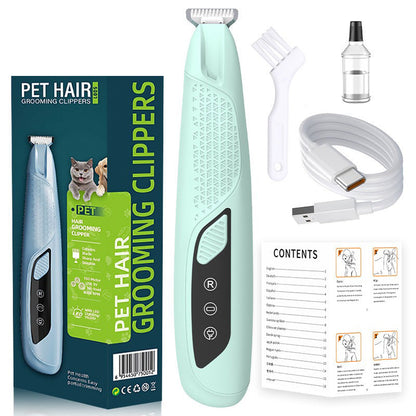 Precisionstassklippare för husdjur med LED-ljus