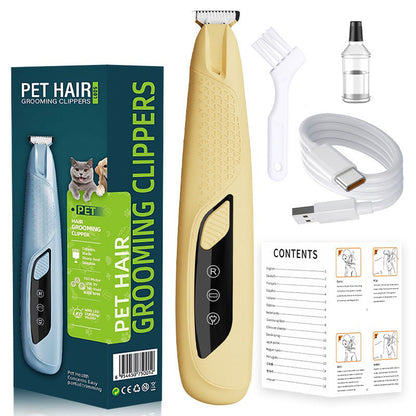 Precisionstassklippare för husdjur med LED-ljus