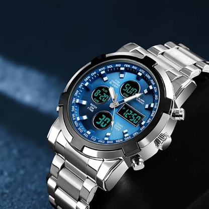 ⌚Vattentäta Militärklockor för Män – Analog-Digital, Slitstark & Funktionell Design för Outdoor🏕️