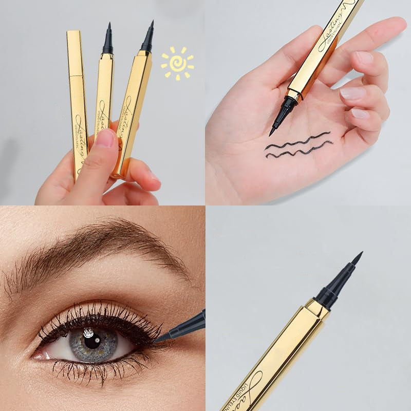 💄 KÖP 1, FÅ 1 GRATIS! 💄 Långvarig, Vattenfast Flytande Eyelinerpenna – Intensiv färg, Präcis spets & Snabbtorkande 💄