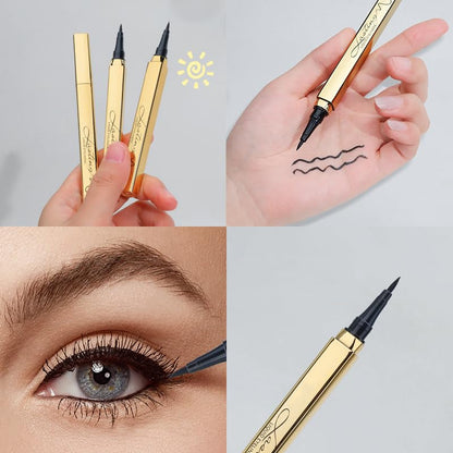 💄 KÖP 1, FÅ 1 GRATIS! 💄 Långvarig, Vattenfast Flytande Eyelinerpenna – Intensiv färg, Präcis spets & Snabbtorkande 💄