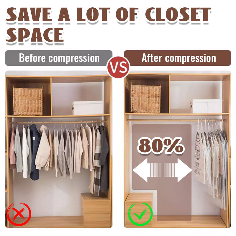 🧥 58% RABATT! 🛄 Vakuumförvaringspåsar – Sparar 80% Utrymme, Vattentät & För Täck/Kläder ✨