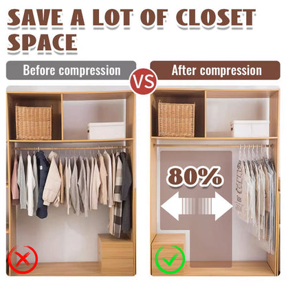 🧥 58% RABATT! 🛄 Vakuumförvaringspåsar – Sparar 80% Utrymme, Vattentät & För Täck/Kläder ✨