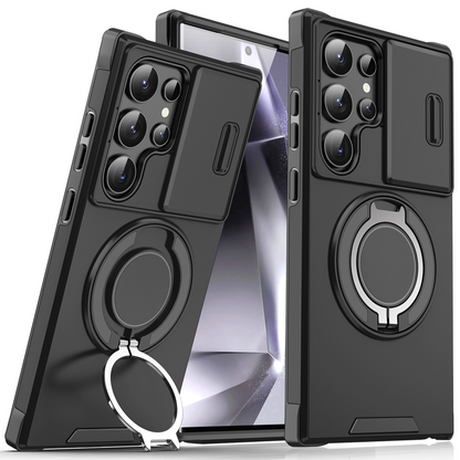 🥳HETT REA 2026🥳💞50 000+ SÅLDA!🎬🔥 50% RABATT! 3-i-1 magnetiskt skal till Samsung – Snap & Go-stativ + upphöjt kameraskydd + fullt skydd. Ditt allt-i-ett-skydd för varje dag. 🛡️🧲