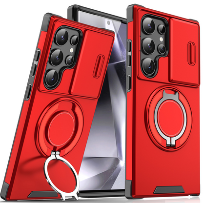 🥳HETT REA 2026🥳💞50 000+ SÅLDA!🎬🔥 50% RABATT! 3-i-1 magnetiskt skal till Samsung – Snap & Go-stativ + upphöjt kameraskydd + fullt skydd. Ditt allt-i-ett-skydd för varje dag. 🛡️🧲