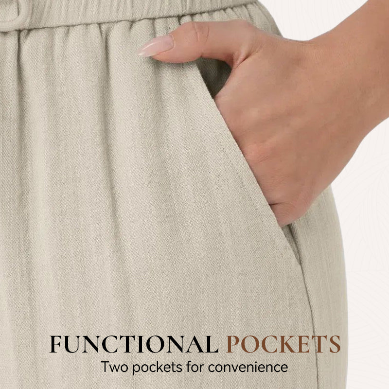 👖 60% RABATT! 🔥 Enfärgade Casualbyxor med Dragsko – Bekväm passform, Mjukt material & Vardagskomfort 🏠