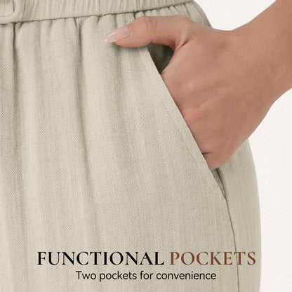 👖 60% RABATT! 🔥 Enfärgade Casualbyxor med Dragsko – Bekväm passform, Mjukt material & Vardagskomfort 🏠