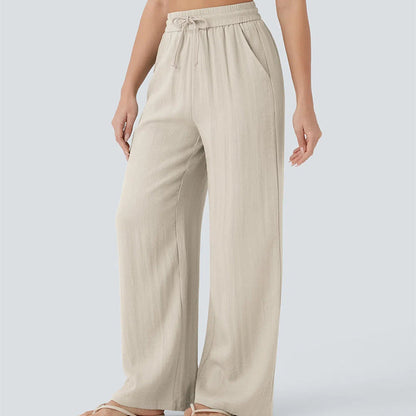 👖 60% RABATT! 🔥 Enfärgade Casualbyxor med Dragsko – Bekväm passform, Mjukt material & Vardagskomfort 🏠
