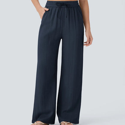 👖 60% RABATT! 🔥 Enfärgade Casualbyxor med Dragsko – Bekväm passform, Mjukt material & Vardagskomfort 🏠
