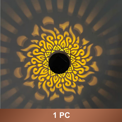 💡🔥Solcelledrevet mandala-projektor🎁