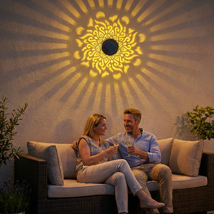 💡🔥Solcelledrevet mandala-projektor🎁