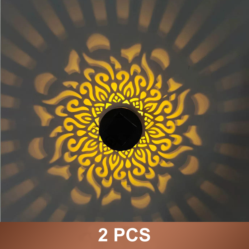 💡🔥Solcelledrevet mandala-projektor🎁