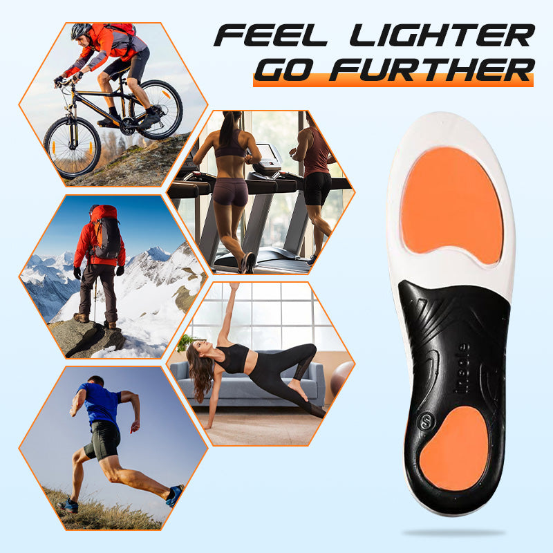 👟 KÖP 3 FÅ 1 GRATIS! ⚡ Sportinlägg med Stötdämpning & Fotvalvsstöd – Andningsbara, Lindrar Smärta & Perfekta för Löpning och Träning 🏃