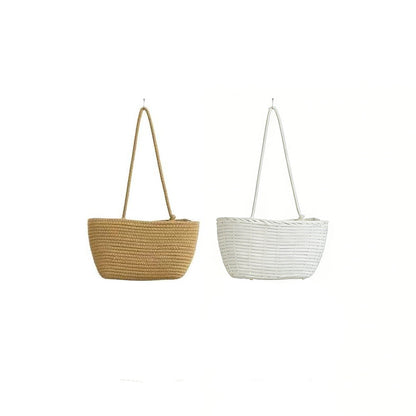 🧺🌿 3-lags væghængt opbevaring – Boho reb og pladsbesparende – Organiser med stil