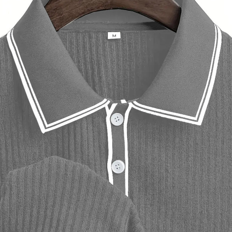 👕 50% RABAT! 🌞 Sommerlig afslappet poloshirt med korte ærmer – Åndbar bomuld, moderne pasform og perfekt til afslappede dage 🏖️