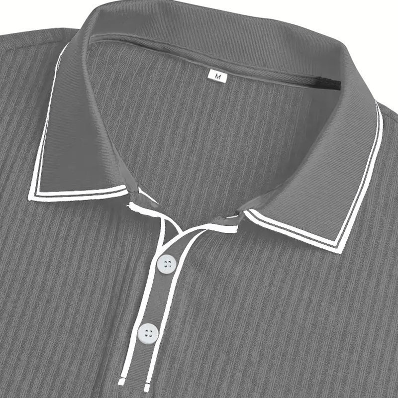 👕 50% RABAT! 🌞 Sommerlig afslappet poloshirt med korte ærmer – Åndbar bomuld, moderne pasform og perfekt til afslappede dage 🏖️