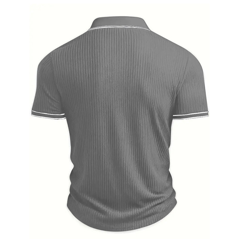 👕 50% RABAT! 🌞 Sommerlig afslappet poloshirt med korte ærmer – Åndbar bomuld, moderne pasform og perfekt til afslappede dage 🏖️