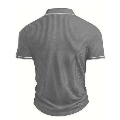 👕 50% RABAT! 🌞 Sommerlig afslappet poloshirt med korte ærmer – Åndbar bomuld, moderne pasform og perfekt til afslappede dage 🏖️