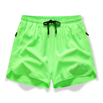 🩳 ✨ Åndbare sportshorts – hurtigtørrende, lommer med lynlås og elastisk talje til træning