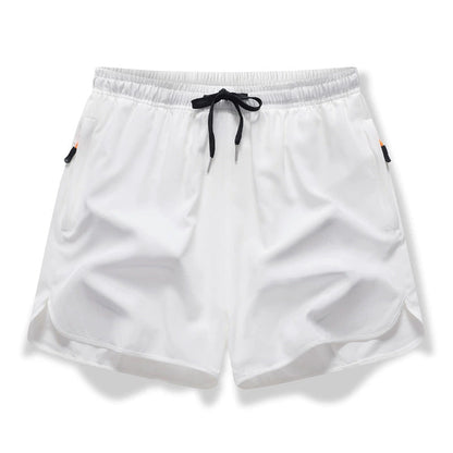 🩳 ✨ Åndbare sportshorts – hurtigtørrende, lommer med lynlås og elastisk talje til træning