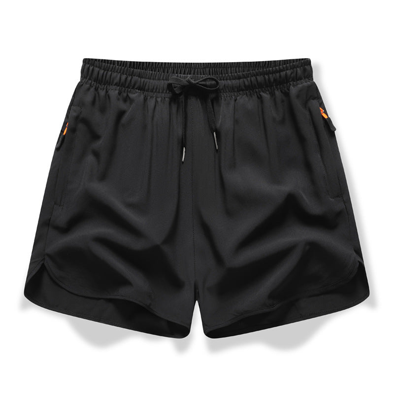 🩳 ✨ Åndbare sportshorts – hurtigtørrende, lommer med lynlås og elastisk talje til træning