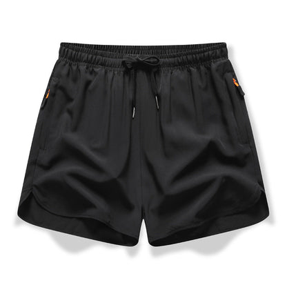 🩳 ✨ Åndbare sportshorts – hurtigtørrende, lommer med lynlås og elastisk talje til træning